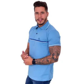 Camisa Estampada Masculina Gola Polo 100% Algodão - G