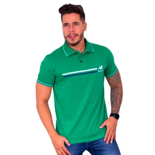 Camisa Estampada Masculina Gola Polo 100% Algodão - G