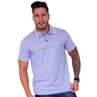 Camisa Estampada Masculina Gola Polo 100% Algodão - G