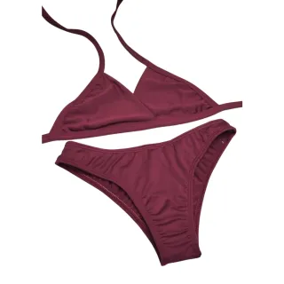 Moda Praia Verão Conjunto Biquíni Asa Delta Fixo - 900-BQFIXO-VERMELHO