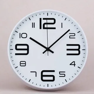 Grande Relógio de Parede Moderno Silencioso Elegante 30 cm - PARIS PRETO/DOURADO