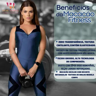 Fitness Ginástica Corrida Academia Bojo Macacão Feminino - Macacao Rose Com Marinho