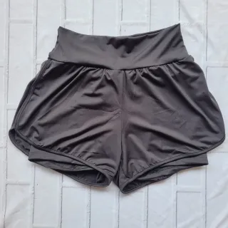 Short Feminino Fitness Duplo para Treino e Caminhada - Azul Marinho