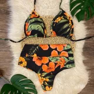 Plus Size GG Biquini Cortininha semi fio (46 ao 50) - Estampa 2