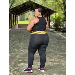 Conjunto Plus Size Calça e Top para Academia - Premium GG ao EXGG - Neon