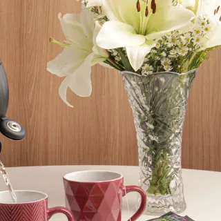 Mesa Decorativa de Vidro Transparente para Plantas e Flores - Único