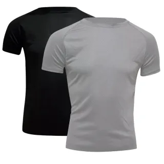 Academia Masculina Camiseta Dry Fit Kit 2 - Vinho e Branco