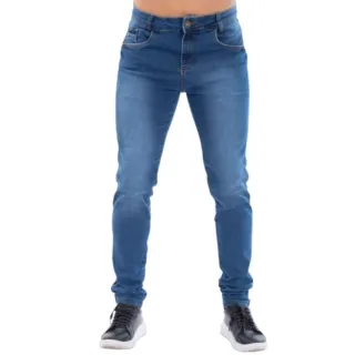 Roupas Masculina Calça Jeans Slim Original Elastano - Envio Imediato - Escuro