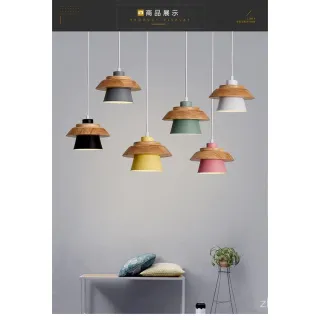 Luminárias S6EM, estilo nórdico moderno para restaurante e bar de arte criativa - Capa secundária verde com made