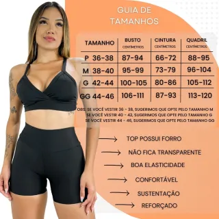 Treino Academia Conjunto Fitness Top e Short - Kit com 2 - 153-CST+162-CST