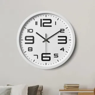 Grande Relógio de Parede Moderno Silencioso Elegante 30 cm - PARIS PRETO/DOURADO