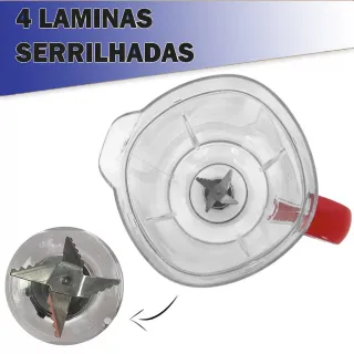 Liquidificador Mondial L-850 L-900W Vermelho Cristal - Copo - Único