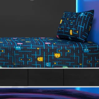 Lençol Infantil Solteiro em Malha com Elástico - Jogo de Cama Antialérgico - Algodão - Super Game