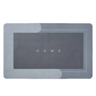 Antiderrapante Absorvente Tapete de Banheiro - Cinza