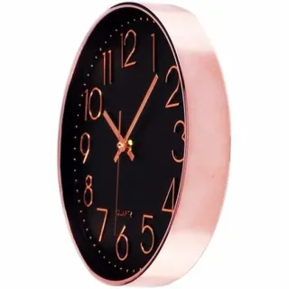 Relógio Decorativo Moderno Silencioso: Estilo, Funcionalidade e Precisão em Rosê Gold - RB 24,5