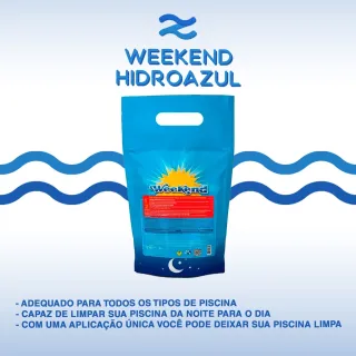 Hidroazul Weekend - Produto Para Piscinas Verdes 2,4 Kg - Único