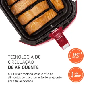 Air Fryer Mondial AFN-40-RI 4L 1.500 Watts - Fritadeira elétrica sem óleo - 110V