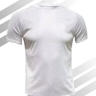 Academia Masculina Camiseta Dry Fit Kit 2 - Vinho e Branco
