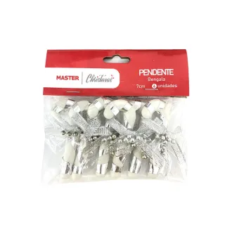 Pendente com Bengala de 7cm - Kit com 6 unidades - Dourado