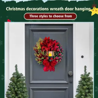 Sagrada Guirlanda de Natal Suspensa Árvore de Natal - Gold