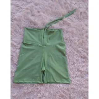 Bermuda Fitness Academia Levanta Bumbum Com Cordinha - Laranja