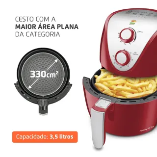 Mondial Air Fryer AF-32-RI - Fritadeira Elétrica Sem Óleo 3,5L 1.500 Watts - 220V