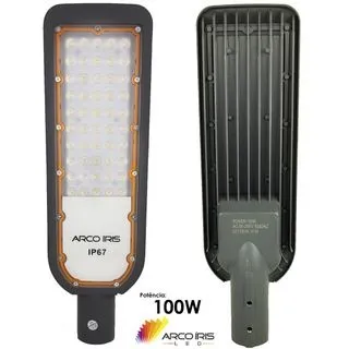 Poste Iluminação Publica LED Luminária 400W Bivolt IP67 - 100W