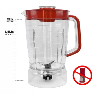Liquidificador Mondial L-850 L-900W Vermelho Cristal - Copo - Único