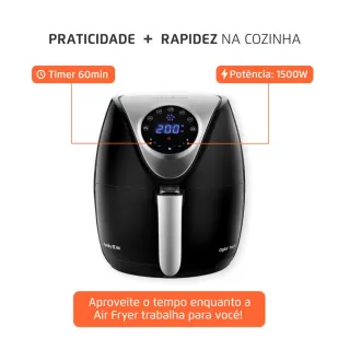 Mondial Fritadeira Elétrica Air Fryer AF-30-DI 3,5L - 1.500 Watts - 220V