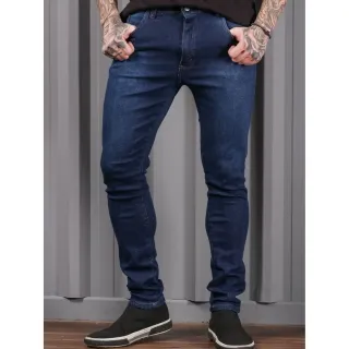 Roupas Masculina Calça Jeans Slim Original Elastano - Envio Imediato - Escuro