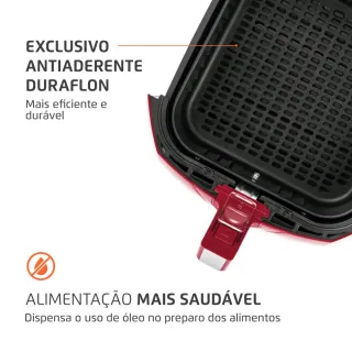 Air Fryer Mondial 4L 1.500 Watts - AFN-40-FR: Fritadeira elétrica sem óleo - 220V