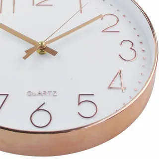 Relógio Decorativo Moderno Silencioso: Estilo, Funcionalidade e Precisão em Rosê Gold - RB 24,5