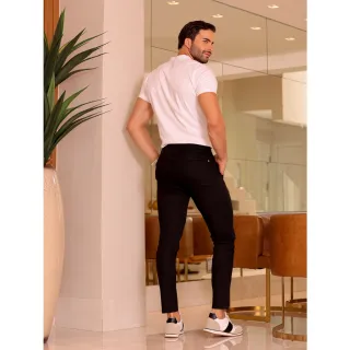 Skinners Calça Esporte Fino Masculina Premium Social - Azul Marinho