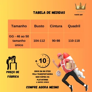 Plus Size GG Biquini Cortininha semi fio (46 ao 50) - Estampa 2