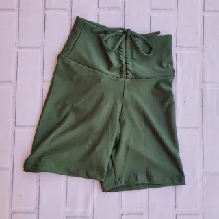 Bermuda Fitness Academia Levanta Bumbum Com Cordinha - Laranja