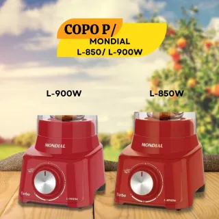 Liquidificador Mondial L-850 L-900W Vermelho Cristal - Copo - Único
