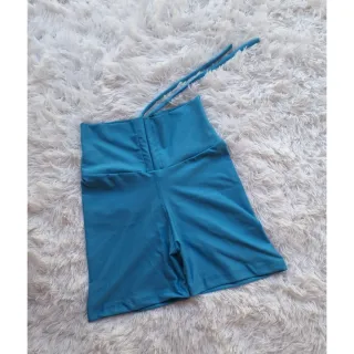 Bermuda Fitness Academia Levanta Bumbum Com Cordinha - Laranja