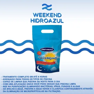 Hidroazul Weekend - Produto Para Piscinas Verdes 2,4 Kg - Único