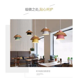 Luminárias S6EM, estilo nórdico moderno para restaurante e bar de arte criativa - Capa secundária verde com made