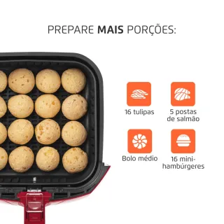 Air Fryer Mondial 4L 1.500 Watts - AFN-40-FR: Fritadeira elétrica sem óleo - 220V