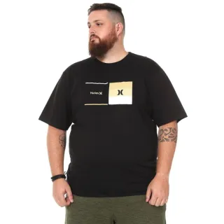 Camiseta Plus Size Premium Hurley - Ótima Qualidade - Preto