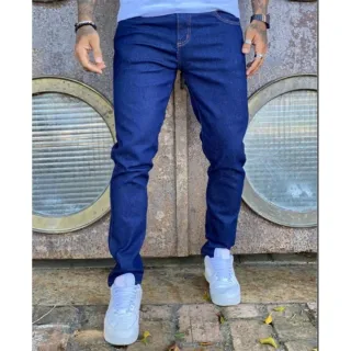 Roupas Masculina Calça Jeans Elastano Slim Original - Envio Imediato - Escuro