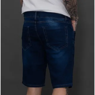 Shorts masculinos jeans pretos de alta qualidade - Loja de fábrica - Preta
