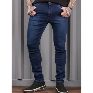 Roupas Masculina Calça Jeans Elastano Slim Original - Envio Imediato - Escuro